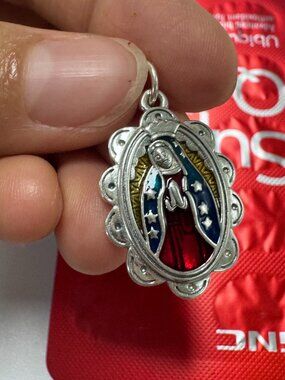 James Avery Enamel Virgin of Guadalupe Charm